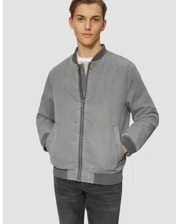 Jacheta bomber uni, Gri