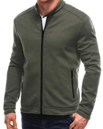 Jacheta regular-fit cu fermoar
