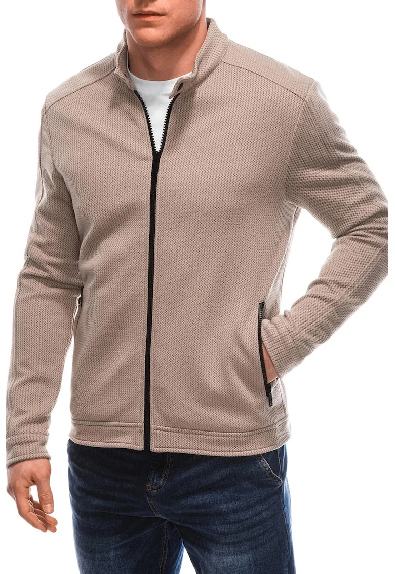 Jacheta regular-fit cu fermoar