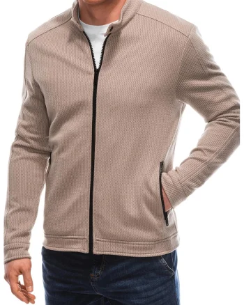 Jacheta regular-fit cu fermoar
