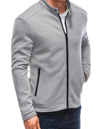 Jacheta regular-fit cu fermoar