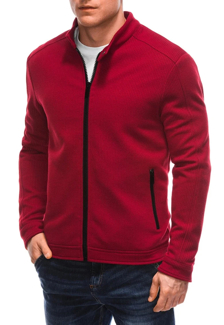 Jacheta regular-fit cu fermoar