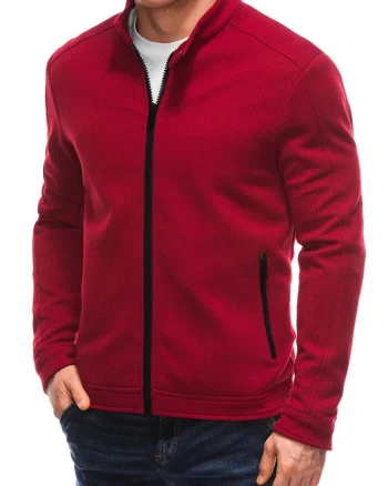 Jacheta regular-fit cu fermoar