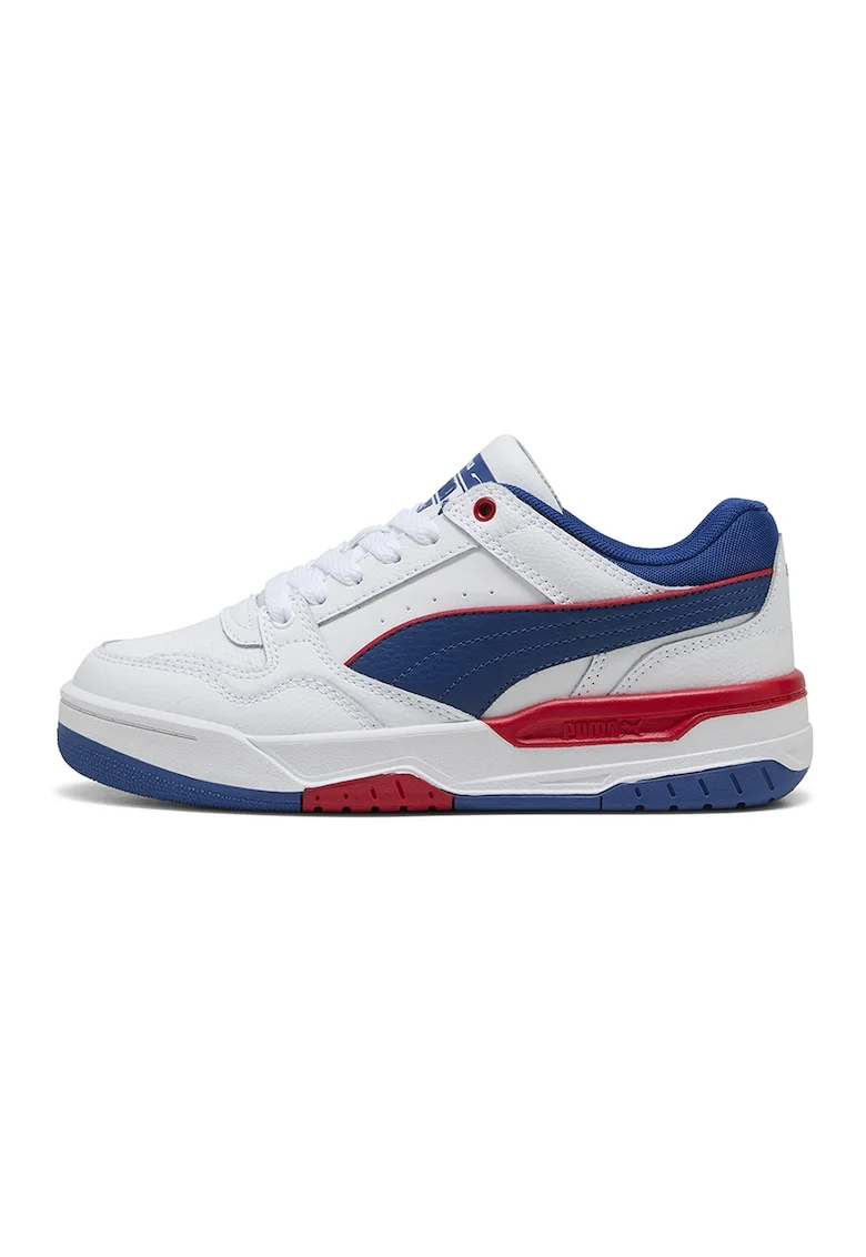 Pantofi sport Rebound Retro cu insertii de piele, Rosu/Alb/Albastru