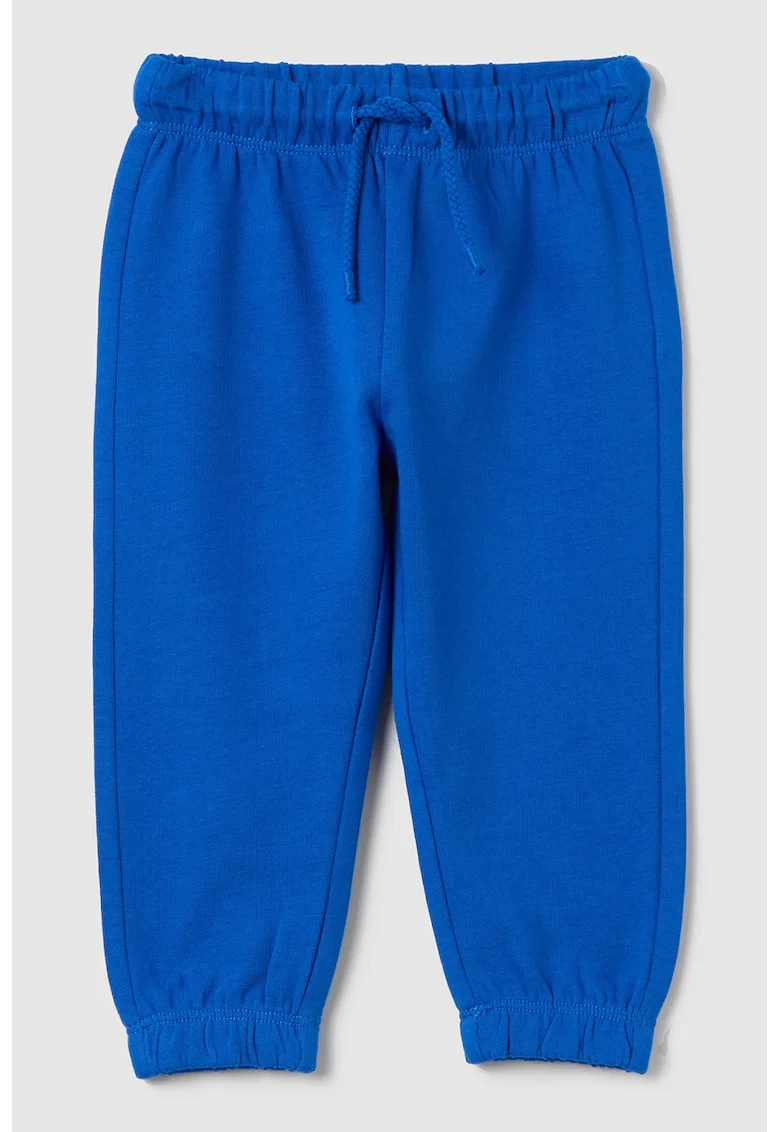 Pantaloni de trening cu talie medie si snur, Albastru royal