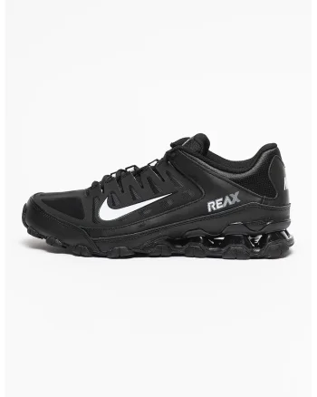 Pantofi Reax 8 TR cu insertii de piele pentru fitness, Negru/Alb optic