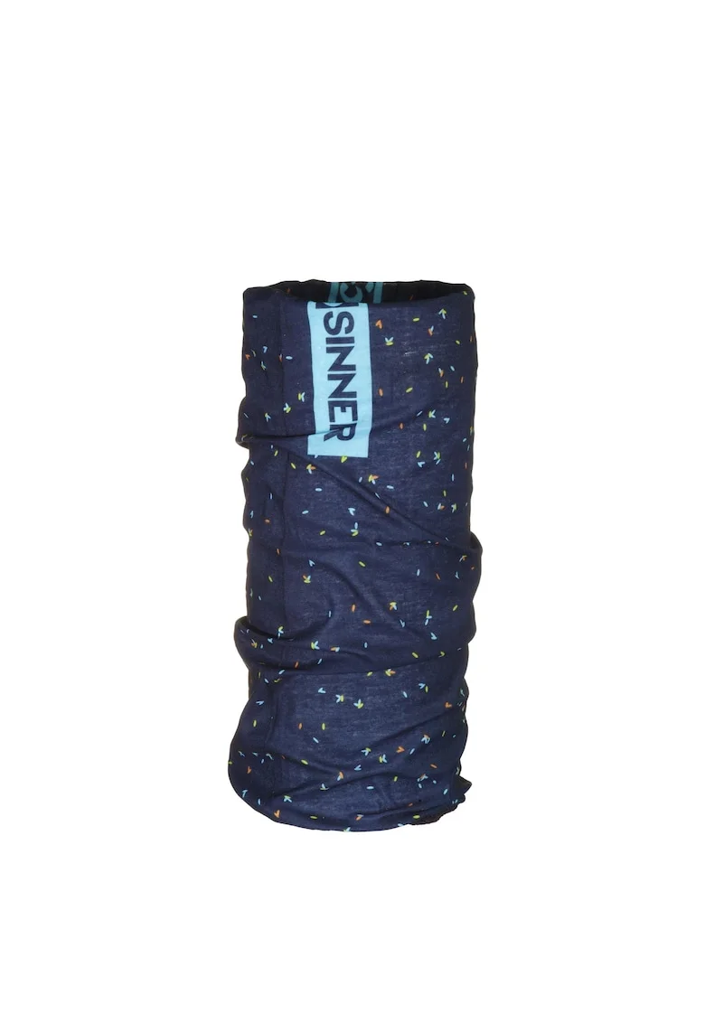 Bandana  Black Speckles, Albastru, marime universala