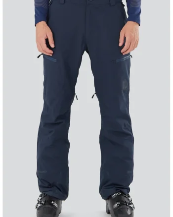 Pantaloni cu bretele pentru ski Teak, Bleumarin