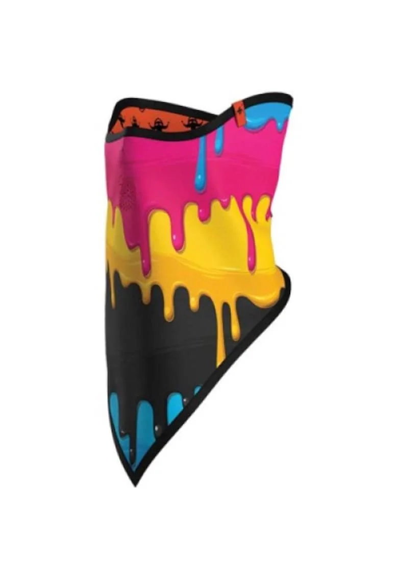 Triangle Face Mask Print, Roz/Multicolor