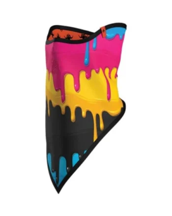 Triangle Face Mask Print, Roz/Multicolor