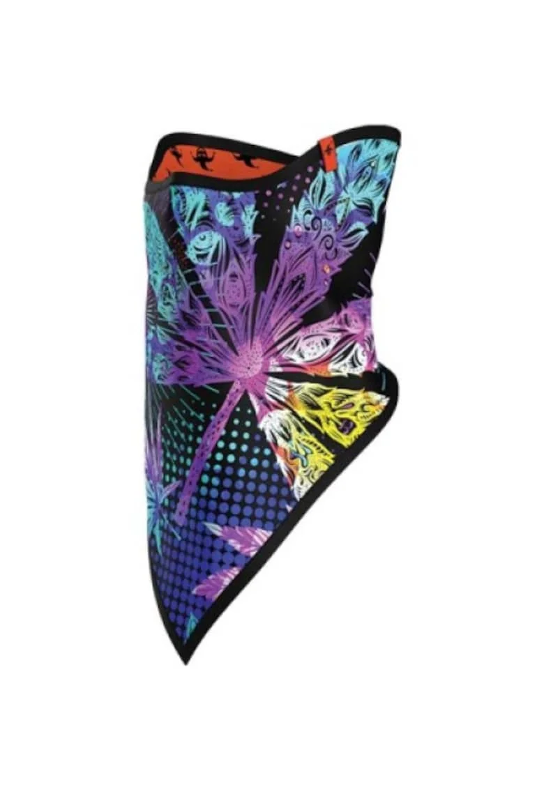 Triangle Face Mask Print, Mov/Multicolor