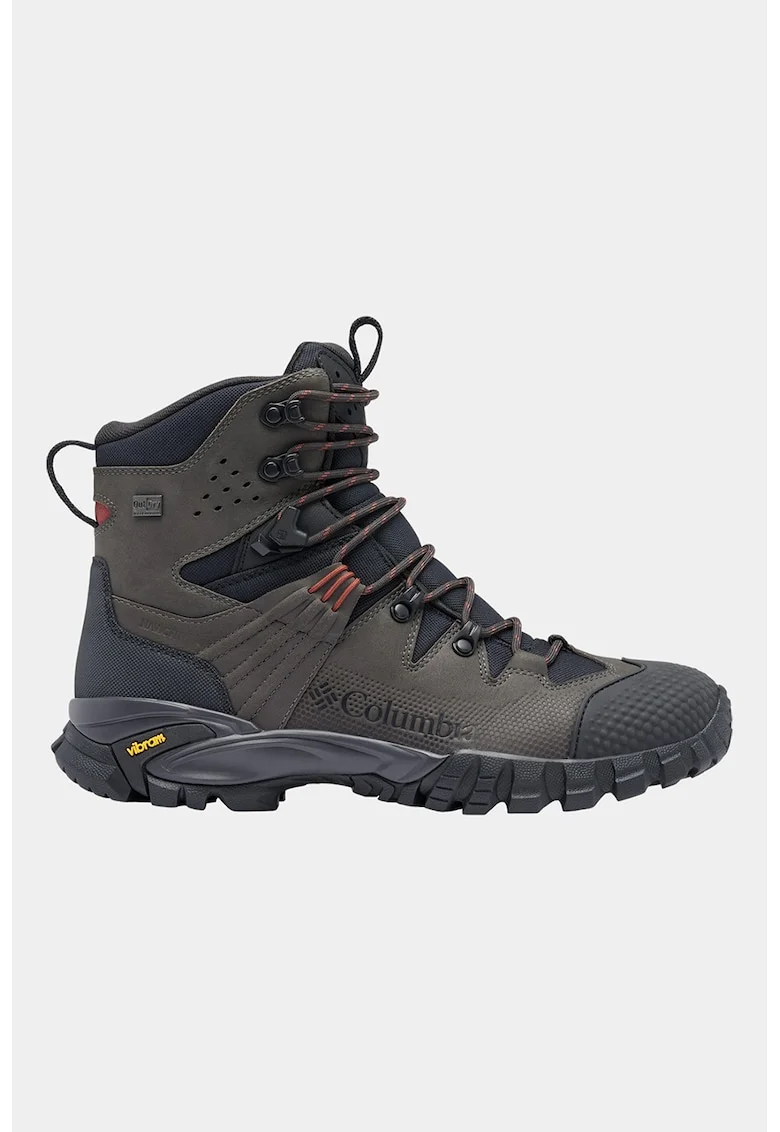 Ghete de piele pentru trekking Geoterra Outdry, Negru