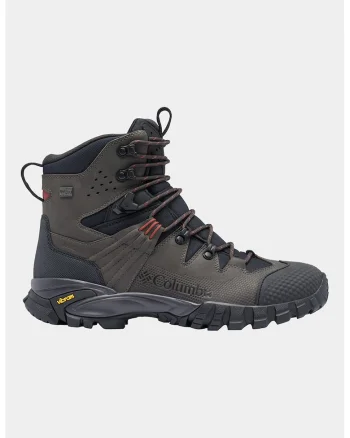 Ghete de piele pentru trekking Geoterra Outdry, Negru