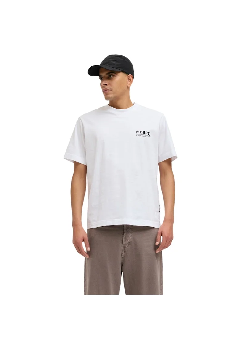 Tricou JACK &JONES Dynamic Dust 40562, Alb