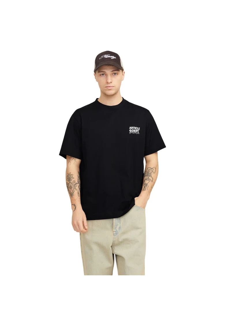 Tricou JACK &JONES Dynamic Dust 40557, Negru