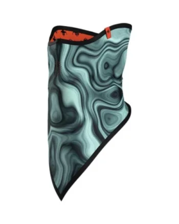 Triangle Face Mask Print, Negru/Gri