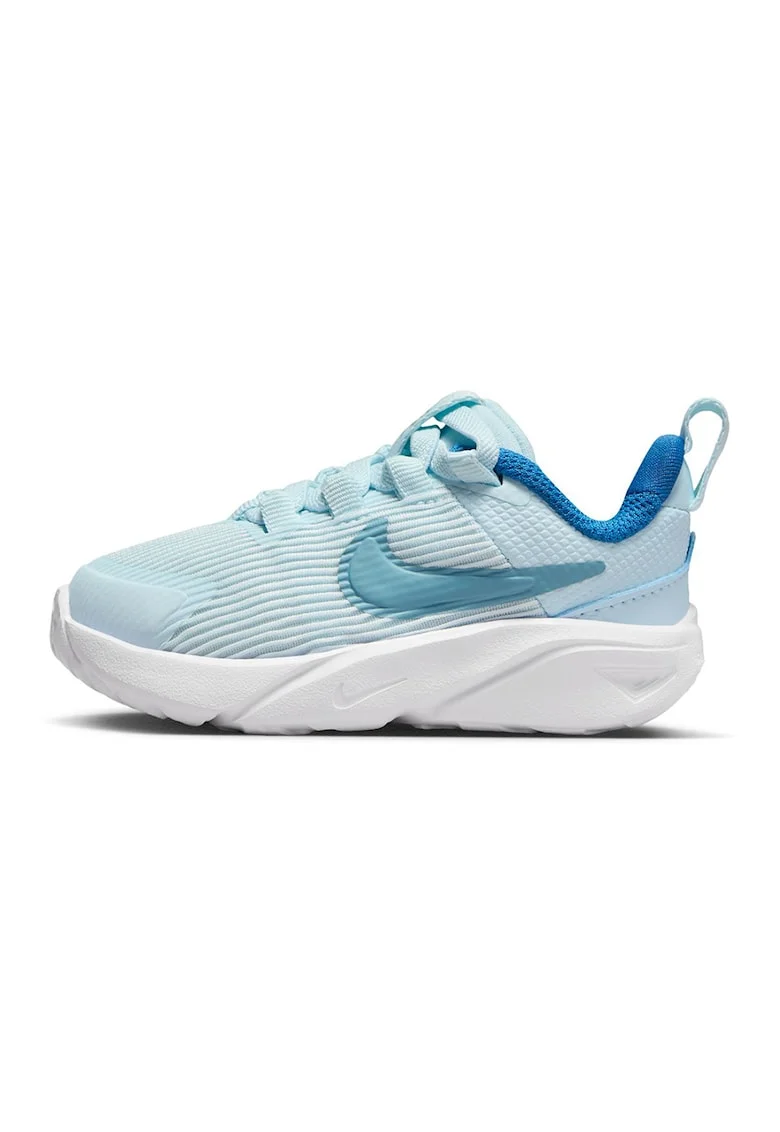 Pantofi cu insertii sintetice, pentru alergare Star Runner 4, Albastru glaciar