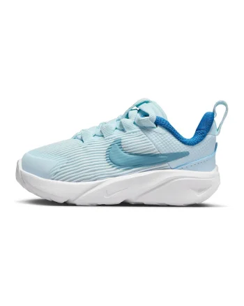 Pantofi cu insertii sintetice, pentru alergare Star Runner 4, Albastru glaciar