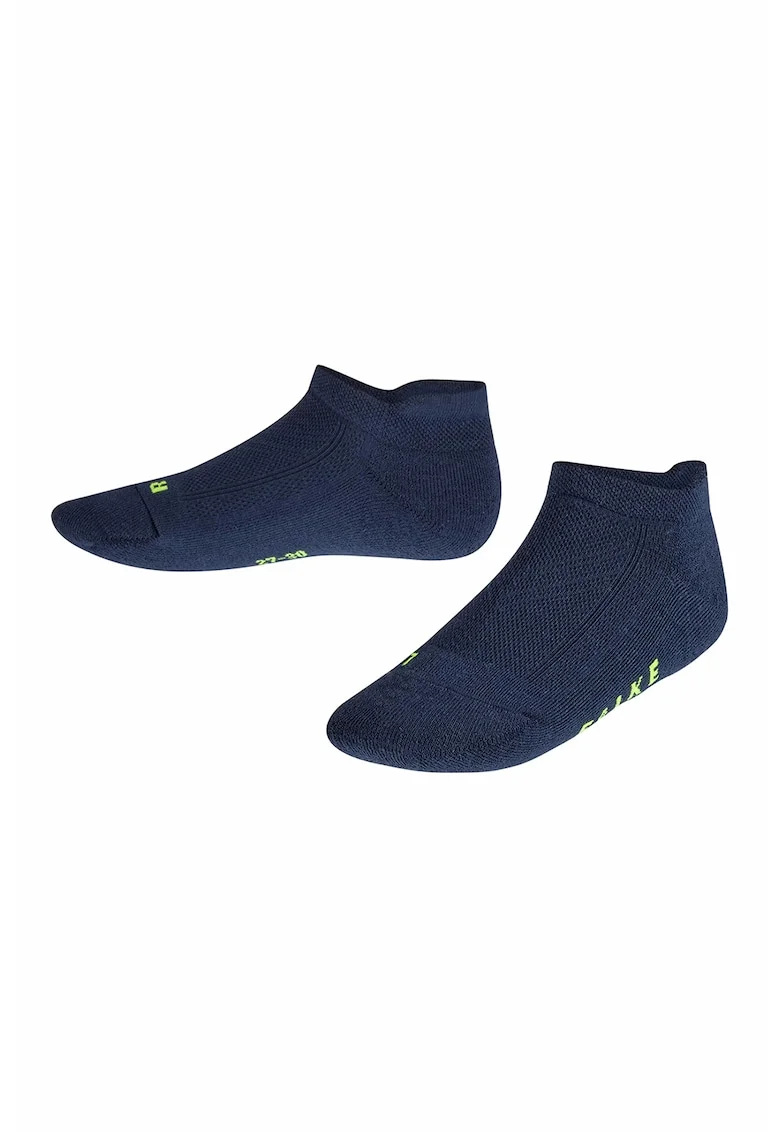 Sosete pana la glezna cu efect racoritor Cool Kick, Verde lime/Bleumarin