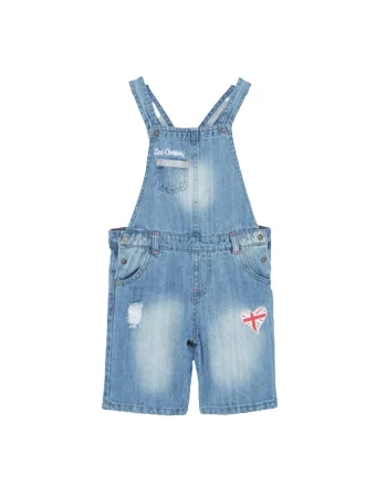 Salopeta jeans fete, 6498, Albastru