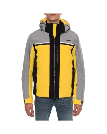 Geaca ski barbati barbati  model 196WSMJ01007, Gri/Galben