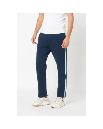 Pantaloni sport  cu slituri cu fermoar 9686, Bleumarin