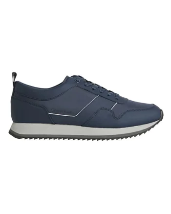 Pantofi  Low Top Lace Up Mix 11296, Bleumarin