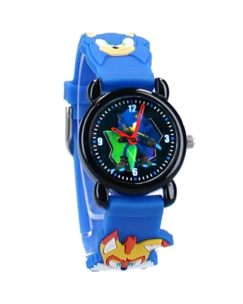 Ceas de mana copii  prime Kids Time, Negru/Albastru