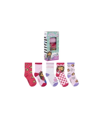 Set 5 sosete copii Gabby's Doll 2900001534 12978, Multicolor