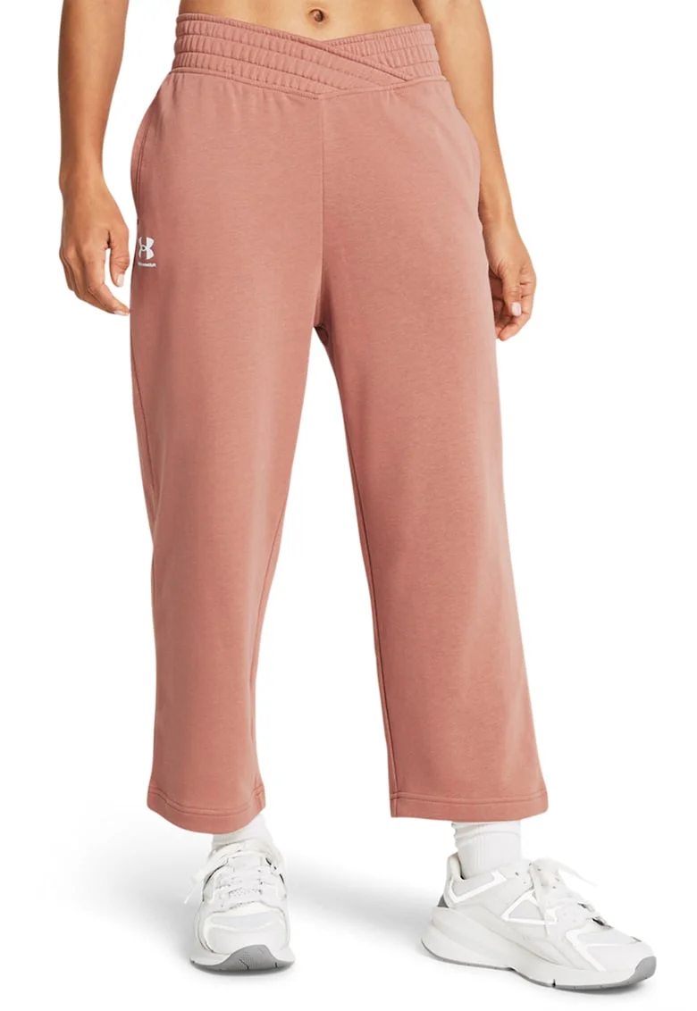 Pantaloni de trening din amestec de bumbac, pentru antrenament Rival, Roz somon