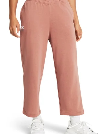 Pantaloni de trening din amestec de bumbac, pentru antrenament Rival, Roz somon