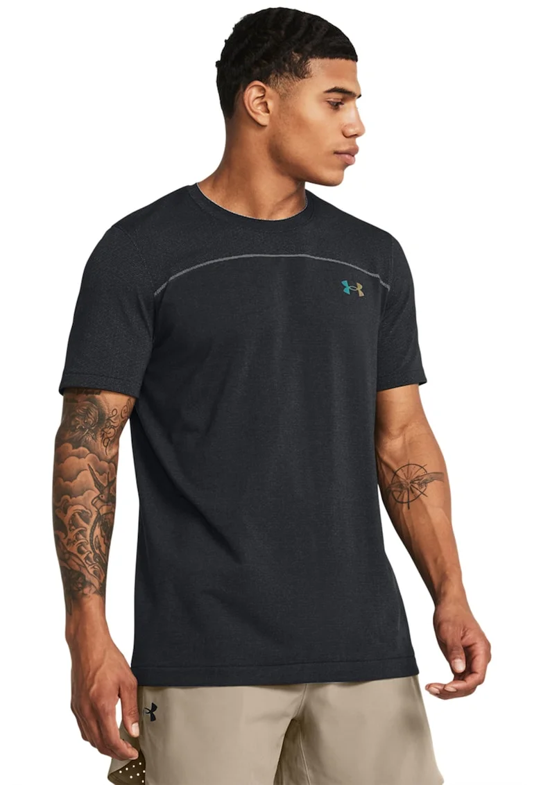 Tricou pentru antrenament Rush, Negru/Gri inchis