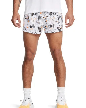 Pantaloni scurti pentru alergare We Run, Negru/Portocaliu/Alb optic