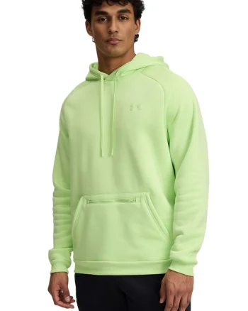 Hanorac cu captuseala din fleece, pentru fitness Armour, Verde electric