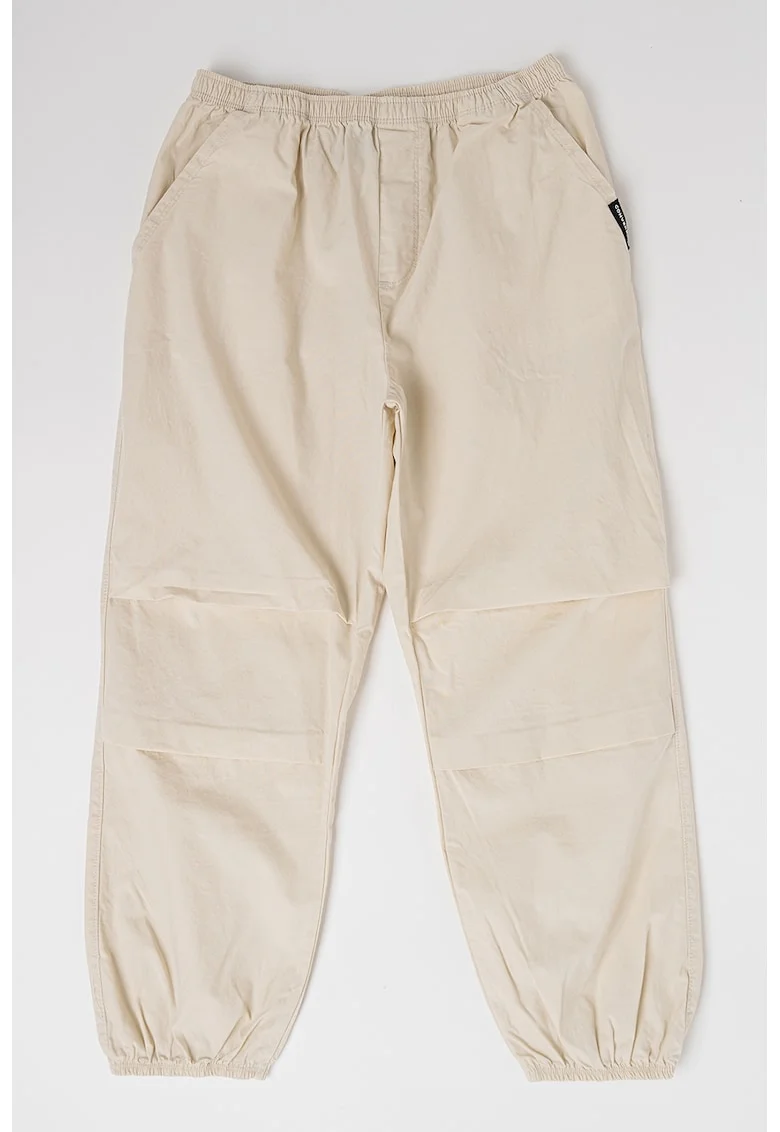 Pantaloni lejeri cu buzunare laterale, Alb fildes