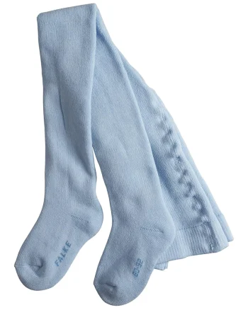 Dres din amestec de bumbac cu captuseala din plus, Albastru pastel