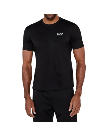 Tricou  EA7 Train Logo Series 40720, Alb/Negru