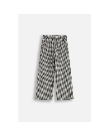 Pantaloni largi cu model in carouri