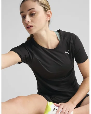 Tricou cu logo, pentru alergat, Negru