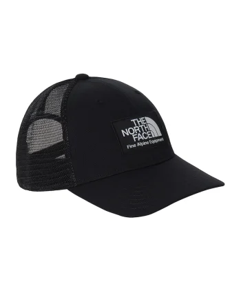 Sapca trucker cu logo pentru drumetii, Negru