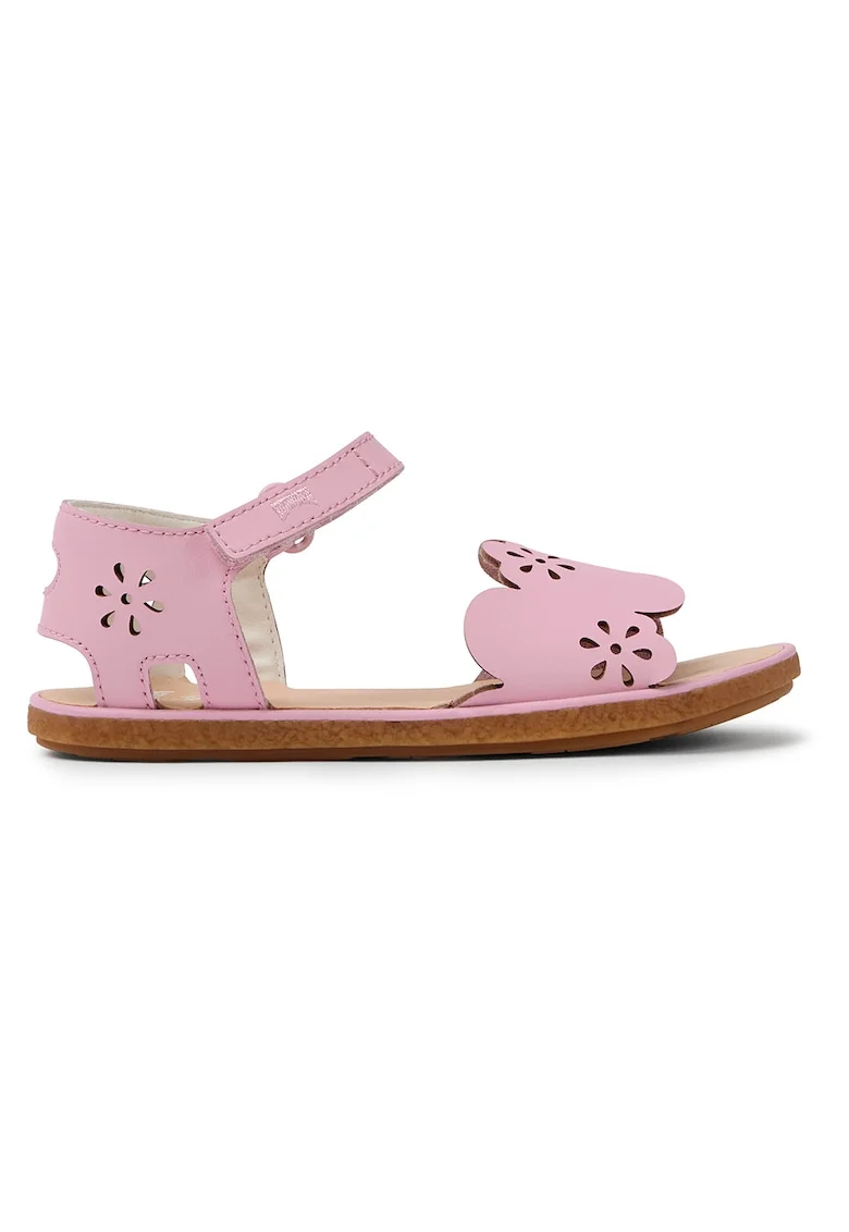 Sandale de piele cu perforatii Miko 719, Roz