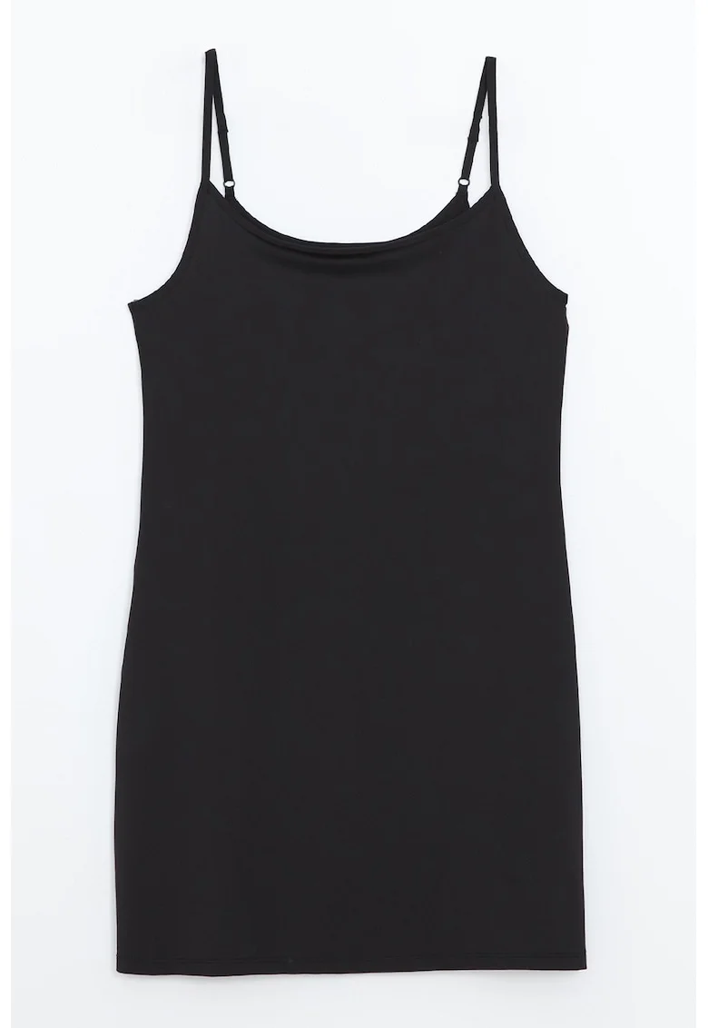 Top cu bareta ajustabila, Negru