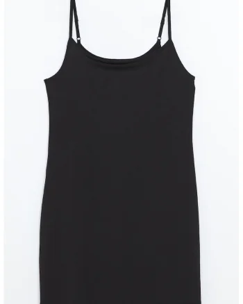 Top cu bareta ajustabila, Negru