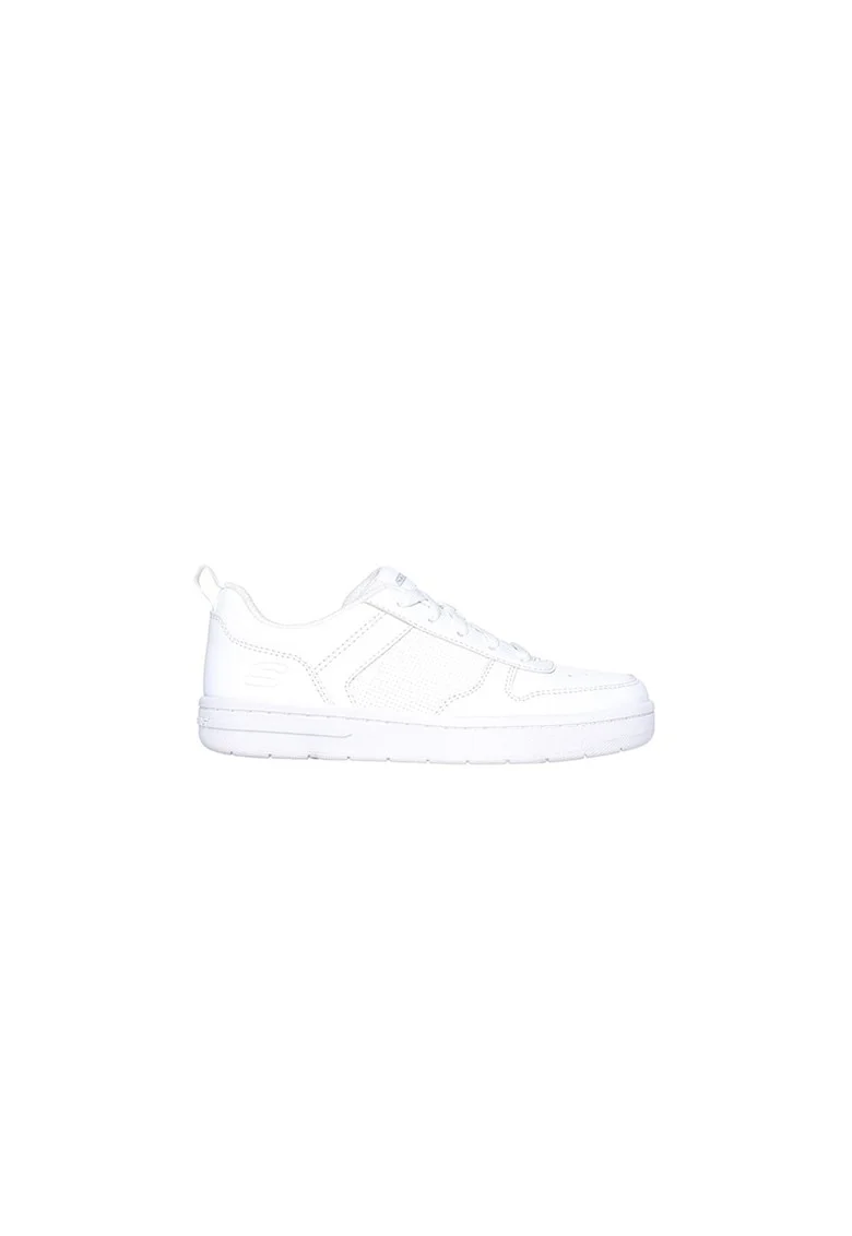 Pantofi sport din piele ecologica Smooth Street, Alb