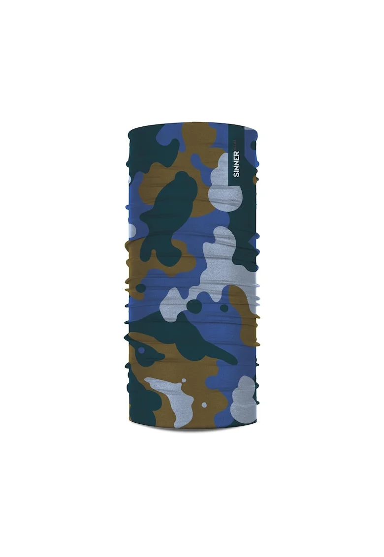 Bandana multifunctionala,  Camo, Albastru, unisex