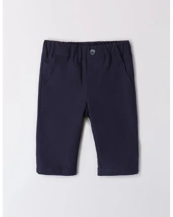 Pantaloni din amestec de lyocell, Bleumarin