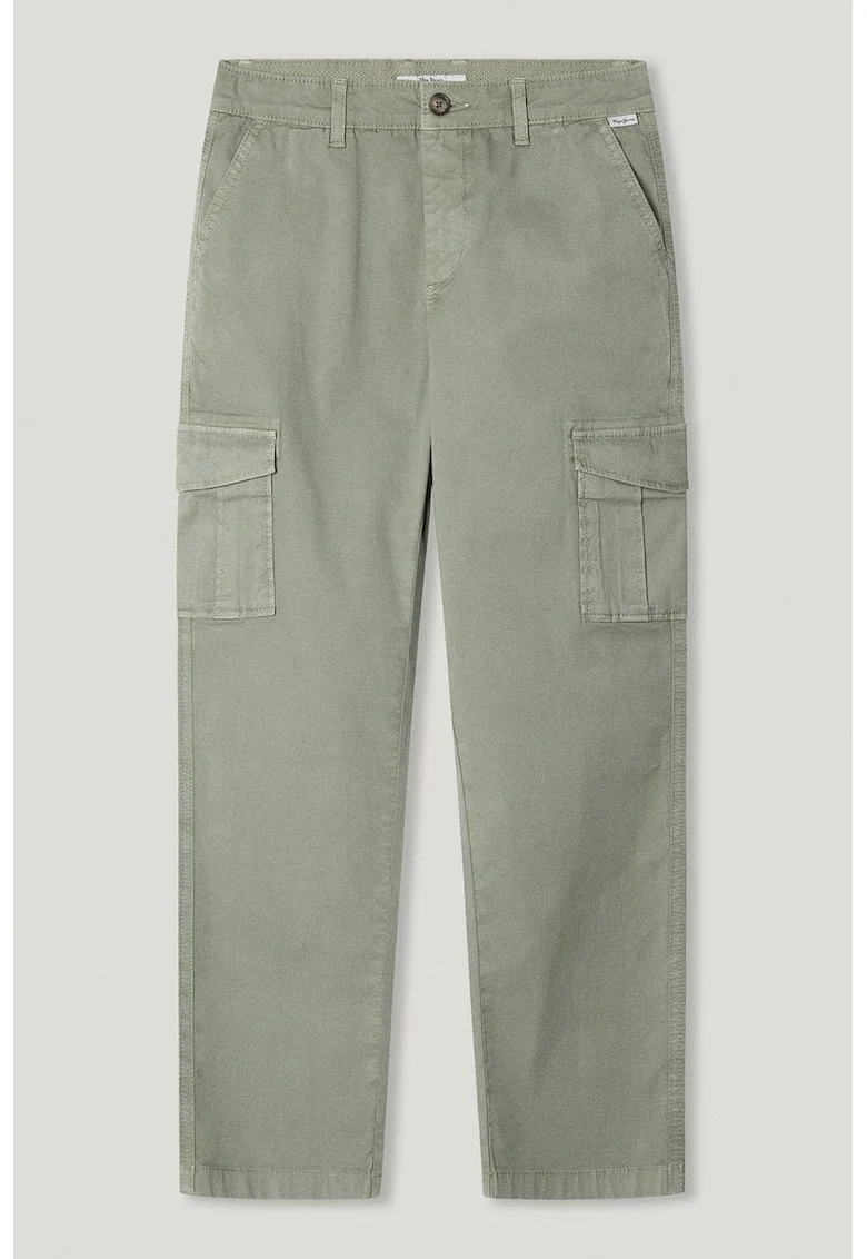 Pantaloni cargo relaxed fit, Kaki