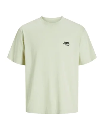 Tricou JACK &JONES Paros Abstract Backprint 40915, Verde deschis