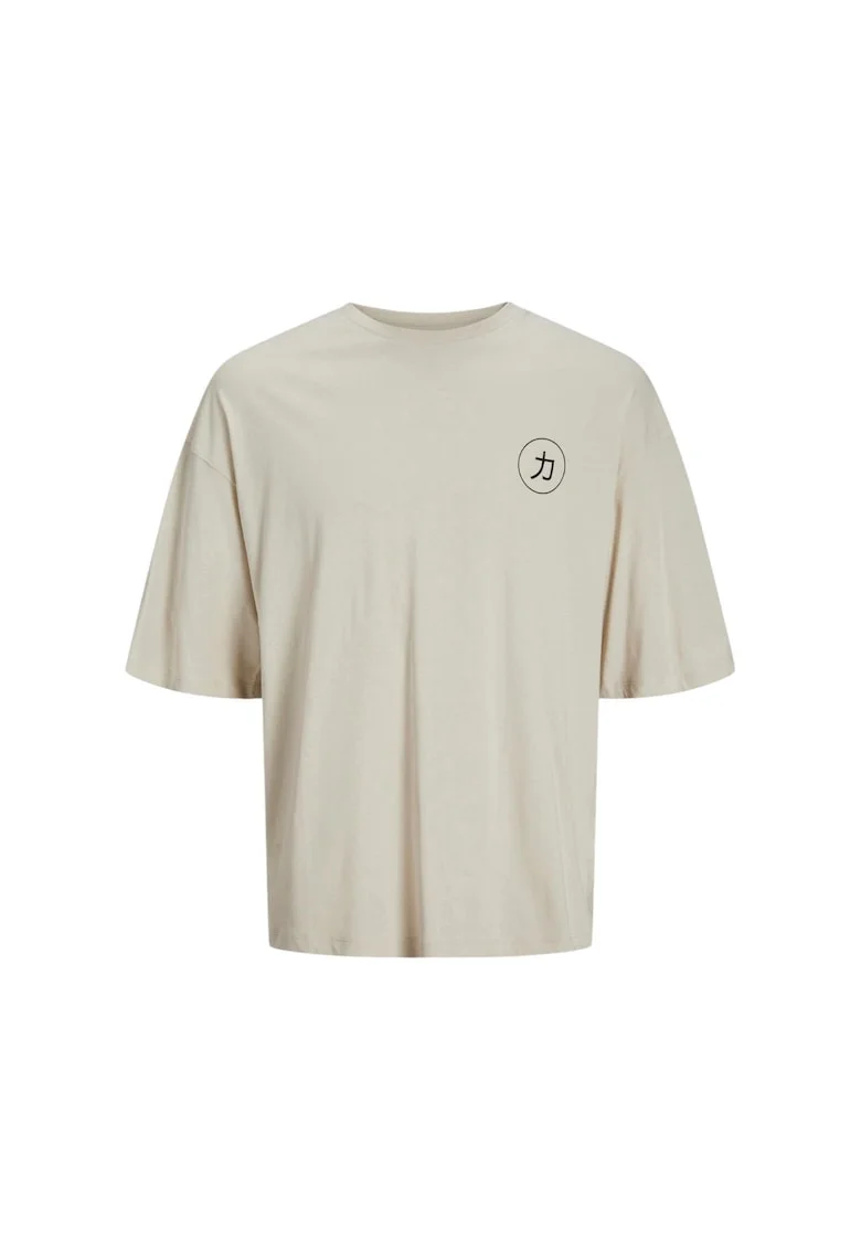 Tricou JACK &JONES Dragon Back Print 40880, Bej
