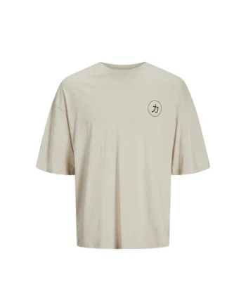 Tricou JACK &JONES Dragon Back Print 40880, Bej